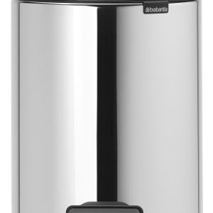 Brabantia NewIcon Prullenbak – 5 liter – Badkamer – Brilliant Steel